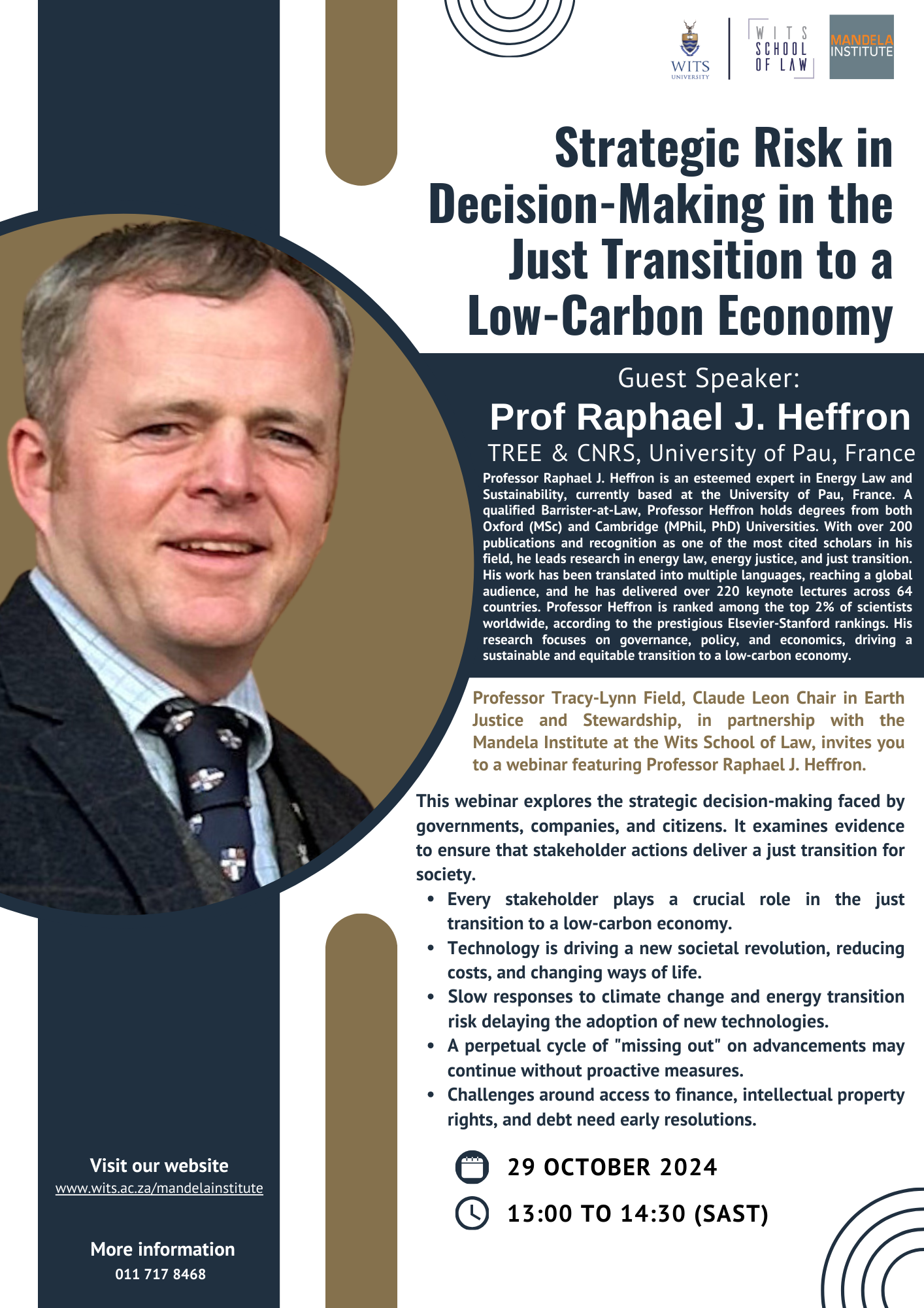 Strategic Risk in Decision-Making in the Just Transition to a Low-Carbon Economy